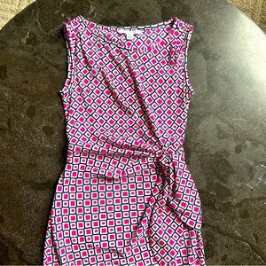 Diane Von Furstenburg Silk Faux Wrap Dress - Size 0